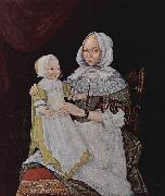 unknow artist Portrat der Mrs. Elisabeth Freake und ihrer Tochter Mary Sweden oil painting artist